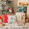 Delicate Christmas Pillowcase Soft Knitted Square Cover Xmas Tree Pattern Home Decor Case for Couch