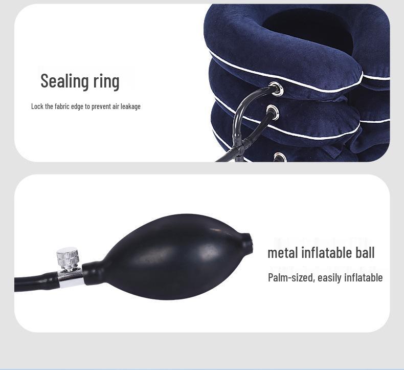 Crystal Velvet Cervical Traction Device: Neck Brace for Forward Head Posture Correction and Support.