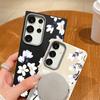S25 Ultra Etui Magnolia Biały Kwiat Pokrowiec Dla Samsung Galaxy S25 Ultra Capa S24 Ultra S22 Ultra S23 Plus S21 FE S20 5G Capa