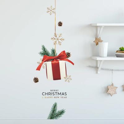2025 Weihnachtsgeschenk Muster Wandaufkleber Türdekoration Tapete Heimdeko Neujahrsaufkleber Glasfenster Poster Partyzubehör
