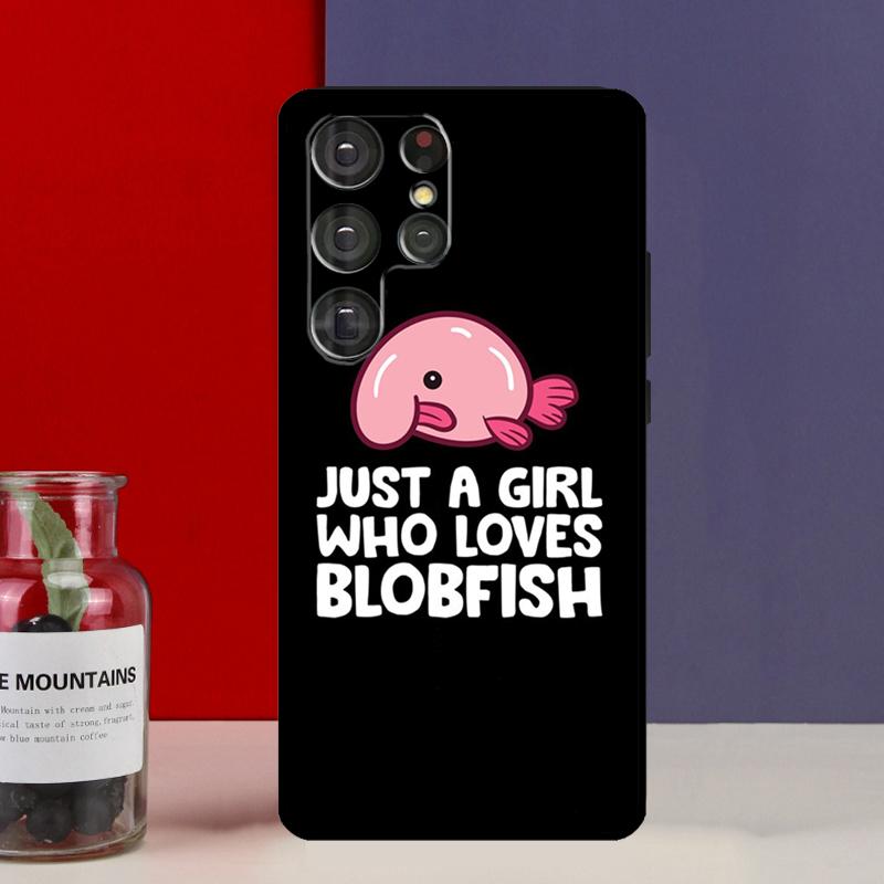 Cute Blobfish Funda Case For Samsung Galaxy S25 Ultra S9 S10 S20 FE S21 S22 S23 Plus S24 Ultra Phone Cover