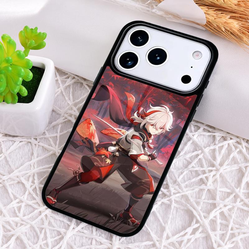 Genshin Impact Kaedehara Kazuha print Phone Case for iPhone 17 Air 16 15 11 12 14 13 Pro Max Shockproof Cover