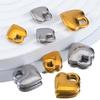 5pcs Glossy Heart Lock Charm Stainless Steel Gold Color Love Couple Pendant Earring Necklace Choker DIY Jewelry Making Wholesale