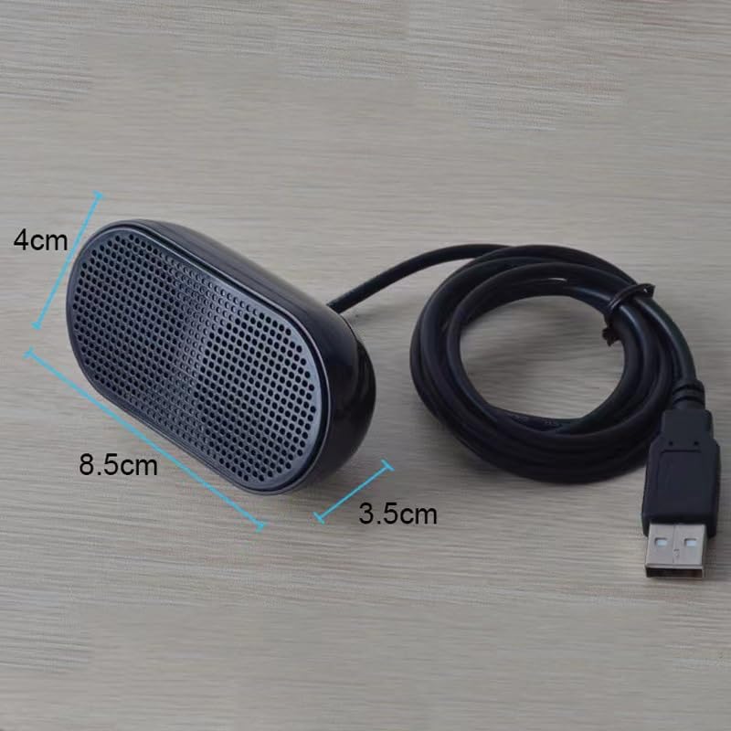 Lightweight and compact USB mini speaker compatible with Easy to use with just a USB laptops. connection!