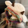 Cartoon Ear Protection Hat Soft Women Fluffy Hat Gifts Lamb Beanie Hat  Cycling Riding