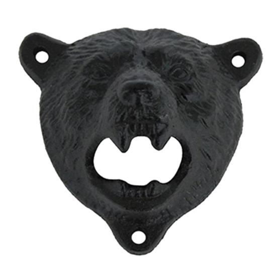 

Bottle Opener Effective Creative Reusable Labor-saving Bear Head Bottle Cap Opener for Home чёрный