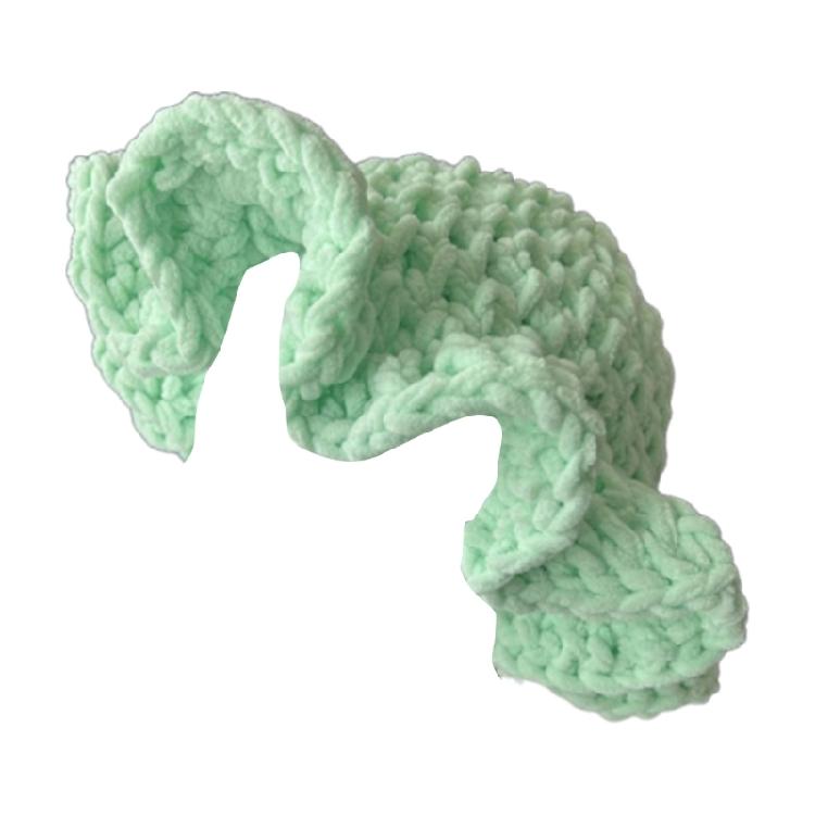 Mädchen Übergroßer Hut Handgewebter Hut Handgewebte Rüschen für Urlaub Foto-Requisiten