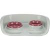 Écuelle en plastique - Trixie - Anti-éclaboussure - Rouge - 0,25 l - 9 cm de diamètre