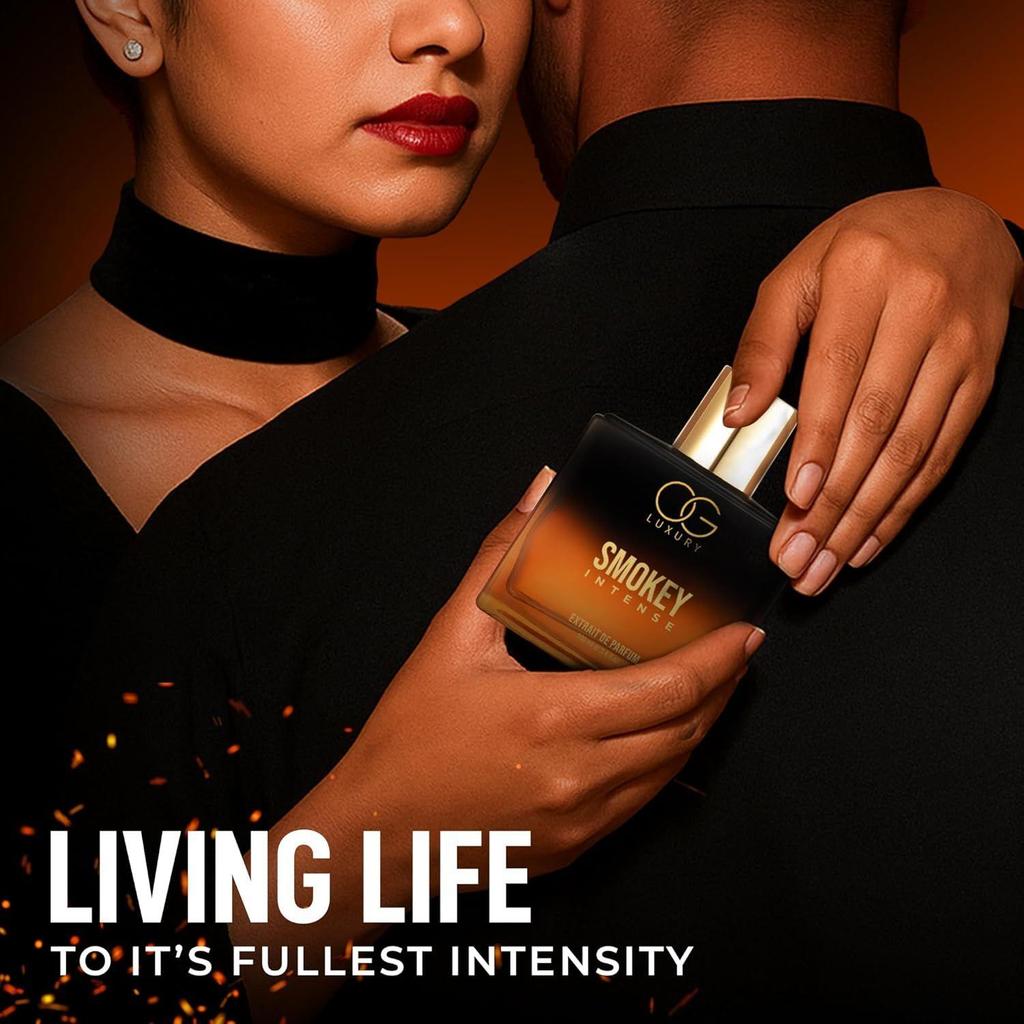 OG Luxury India's First & Strongest Perfume Smokey Intense Extrait De Parfum | Luxury Fragrances | Notes of Whiskey, Oud & Cinnamon |