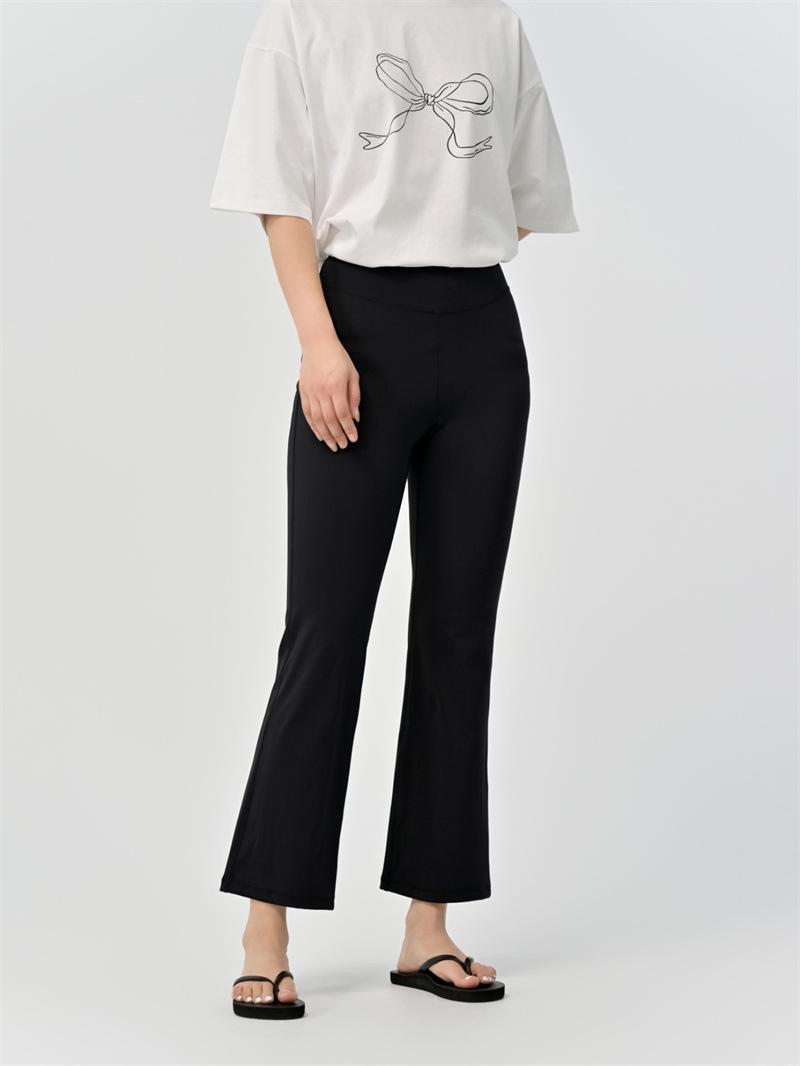 

SEAWHEN 2025 Летние брюки для йоги микро-клеш - Супер легкие, ощущение обнаженности, одежда для фитнеса M