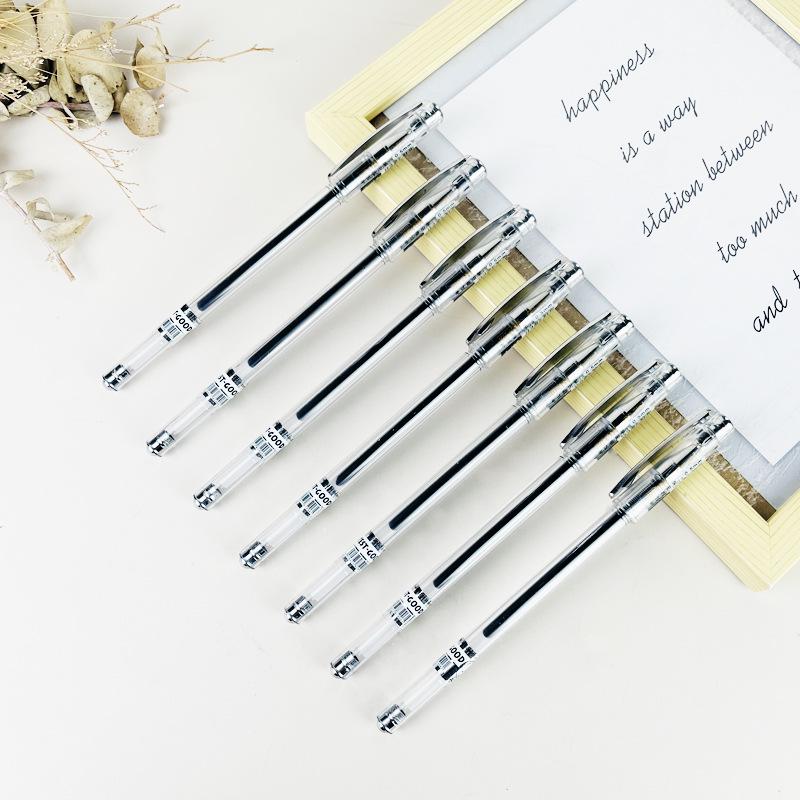 High-Quality Black Pen Set: 0.5 Signature Ballpoint, Ideal for Students & Exams