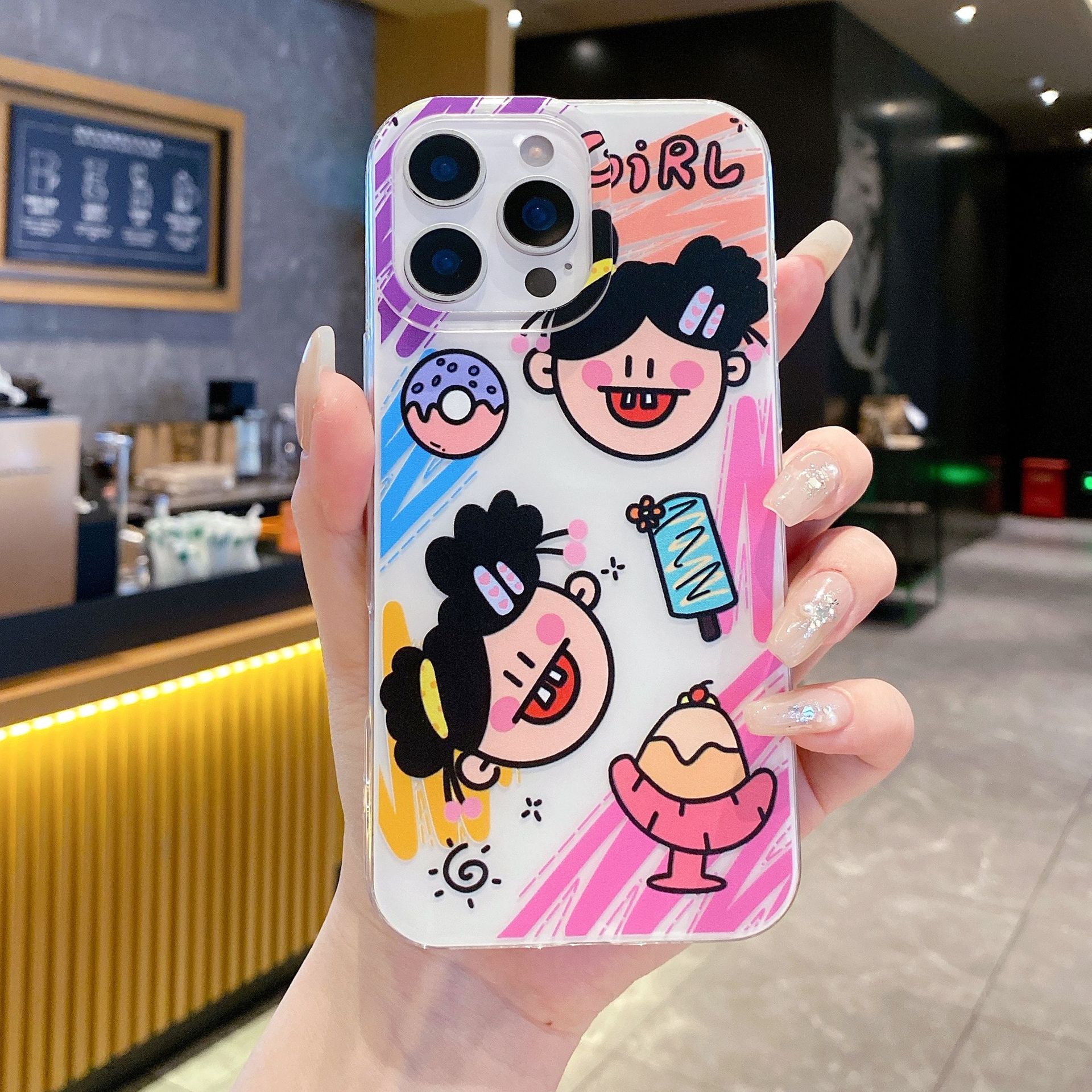 

Single Layer Holiday Cat for IPhone16pomax for Apple 15pr Mobile Phone Case 14 New Style 13 Cartoon 12 For Apple 6