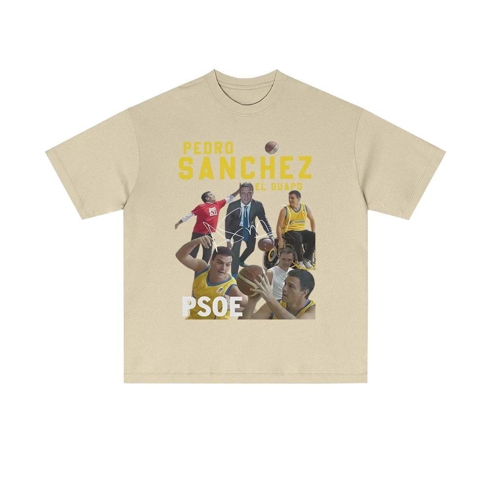 Pedro Sanchez Spanien PSOE Lustiges Meme T-Shirt 2026 Sommer Herren Damen Lässig Vintage Baumwoll-T-Shirt Mode Kurzarm Top