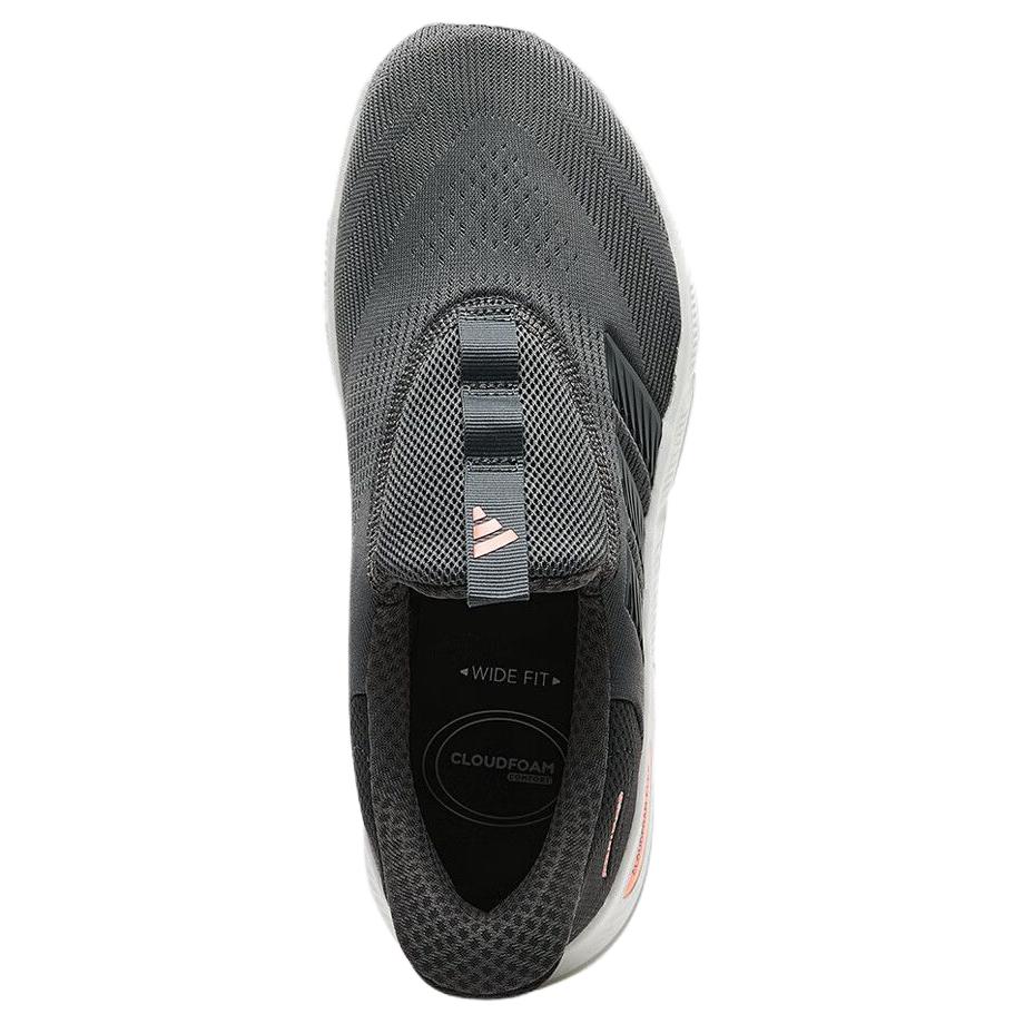 adidas Cloudfoam Flex-Lounger Bequem Rutschfest Verschleißfest Atmungsaktiv Niedrig geschnitten Laufschuhe Unisex Sneaker Grau Schwarz KJ5914