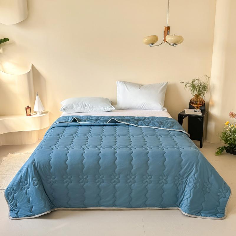 New Cool Silk Summer Quilt, Summer Cool Quilt, Air Conditioner Quilt, Solid Color, Simple Japanese Style