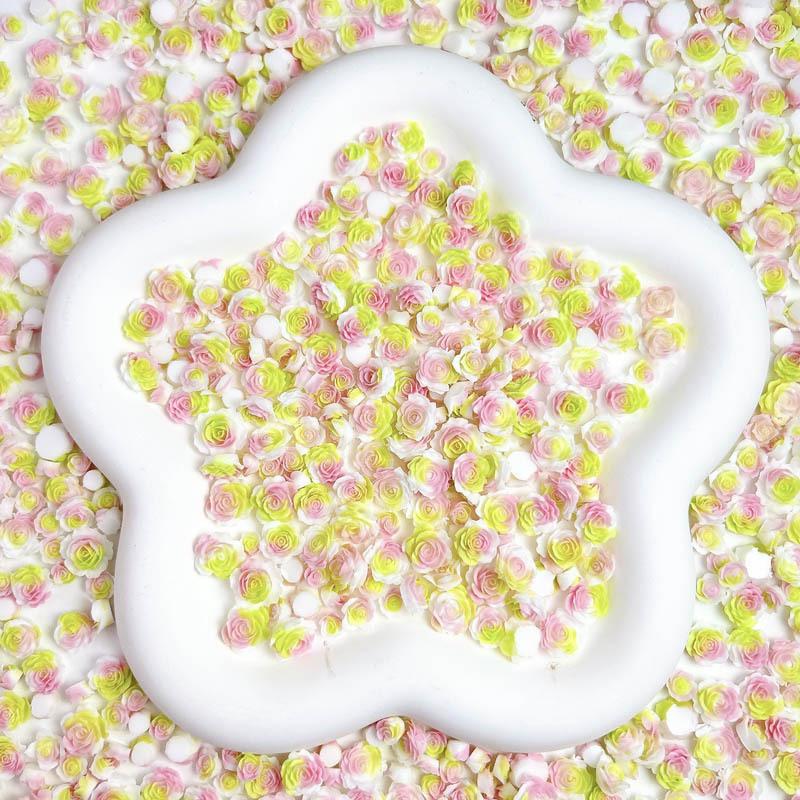 Hot-Selling Floral Color Nail Art Kit Luminous Resin Spring Fresh Nail Art Accessories