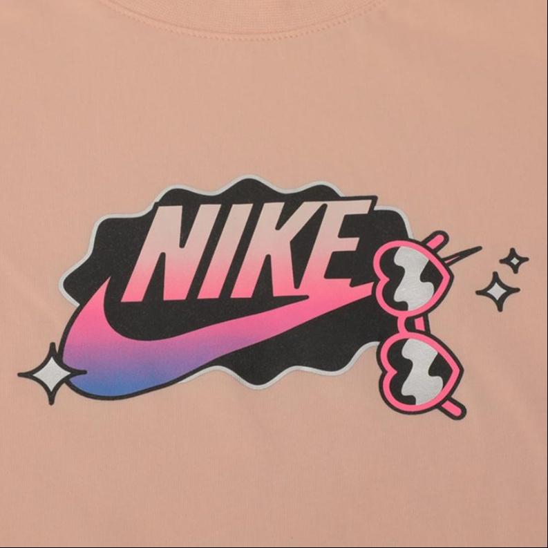 (WMNS) Nike Sportswear Logo Printing Short Sleeve Pink Women's CU9696-664