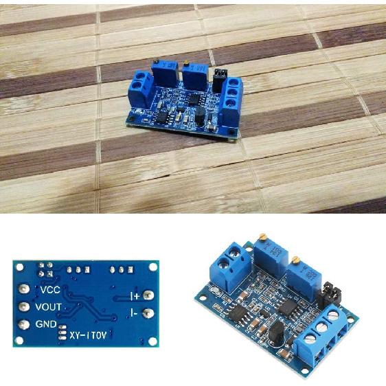 Ximimark 2Pcs Current to Voltage Converter Module 0/4-20mA to 0-3.3V 0-5V 0-10V Voltage Transmitter Signal Conversion Conditioning Board