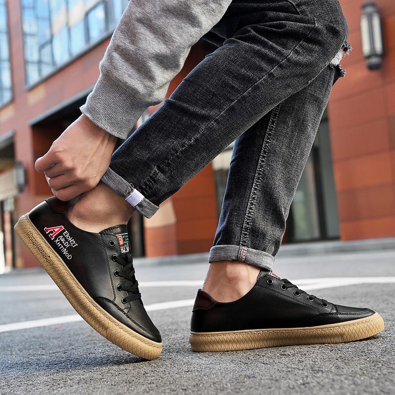 Модные классические новые мужские туфли из натуральной кожи универсальные мужские — фото 4