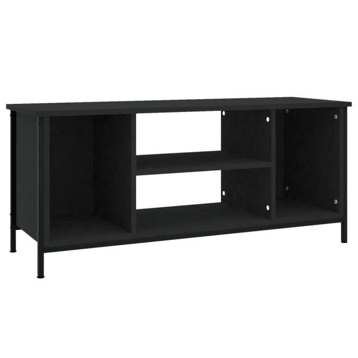 VidaXL Meuble TV noir 102x35x45 cm bois d'ingénierie 826285