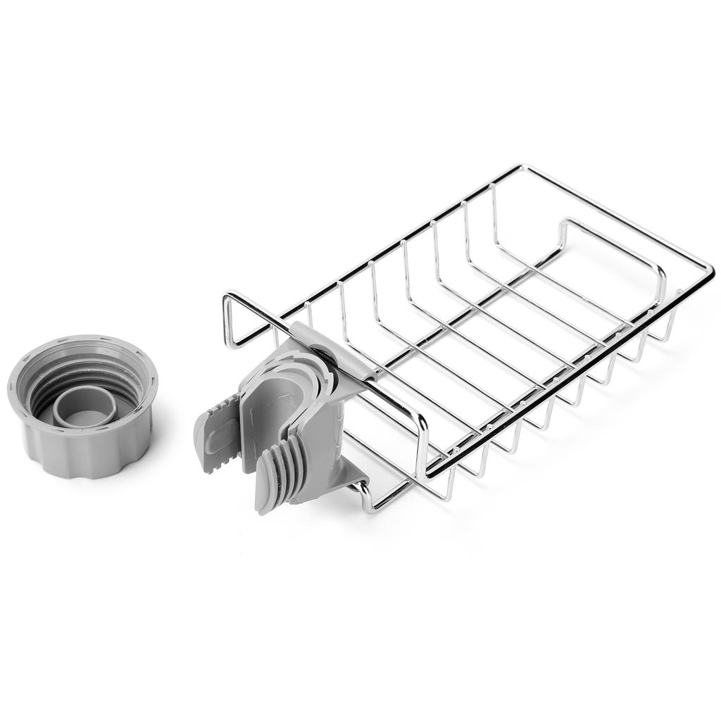 Spülbecken Hänge-Aufbewahrungsregal Edelstahl Wasserhahn-Klammer Abtropfregal Geschirrtuch-Organizer