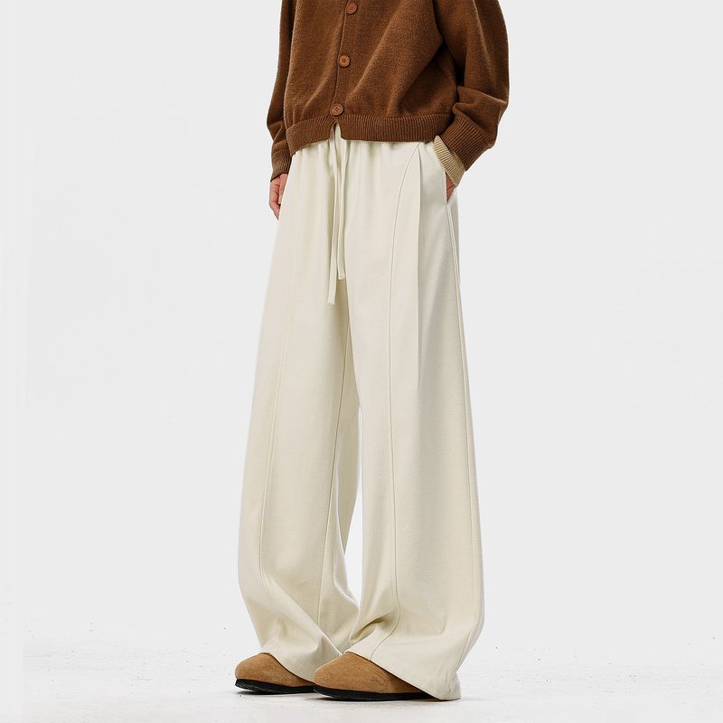 51 Hip-Hop Lazy Style Patchwork Solid Color Casual Pants for Men and Women 2026 Spring Trendy Brand Drapey Wide-Leg Sports Trousers