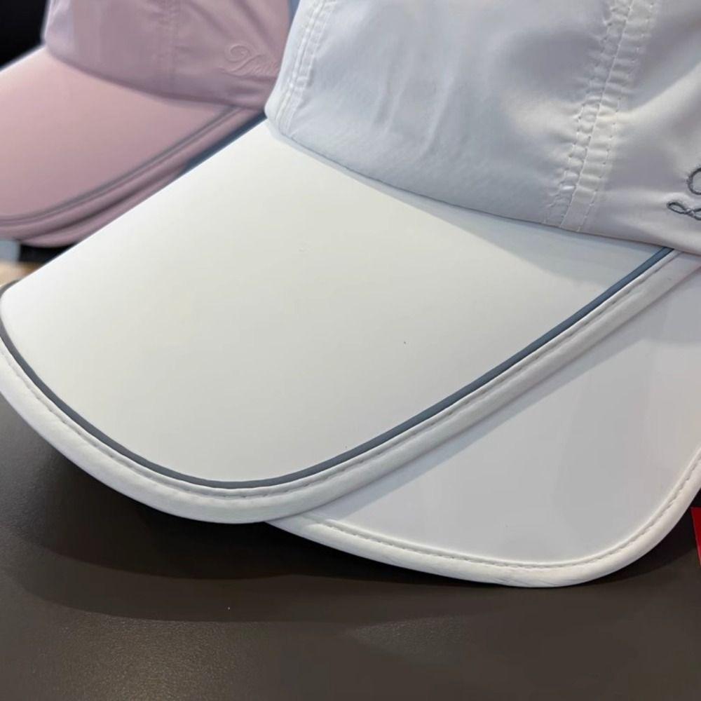 Wide Brim Retractable Sun Hat UV Protection Sunscreen Hat Breathable Sunscreen Baseball Hat  Women