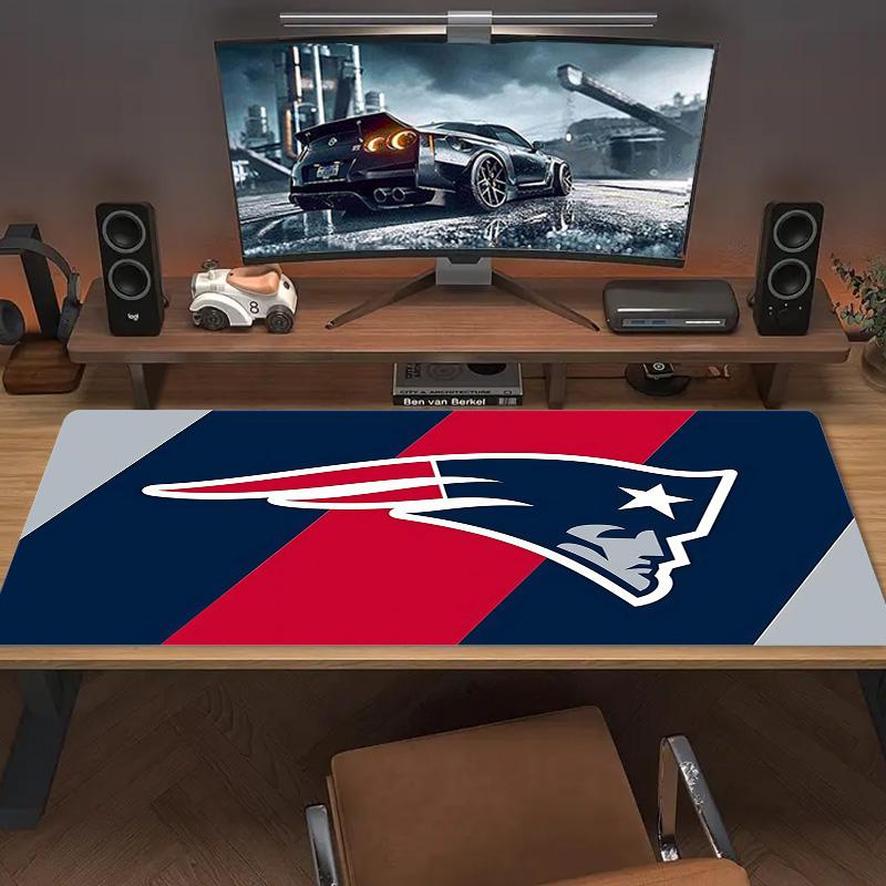 New England Patriots2 Print Cushion Non-slip Laptop Tablet Big Mousepad XXL Mat Mini PC Playmat With Lock edge