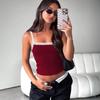 Spring and Summer New Women's Clothing Versatile European and American Style Sling Vest Lace Lace Short Top
