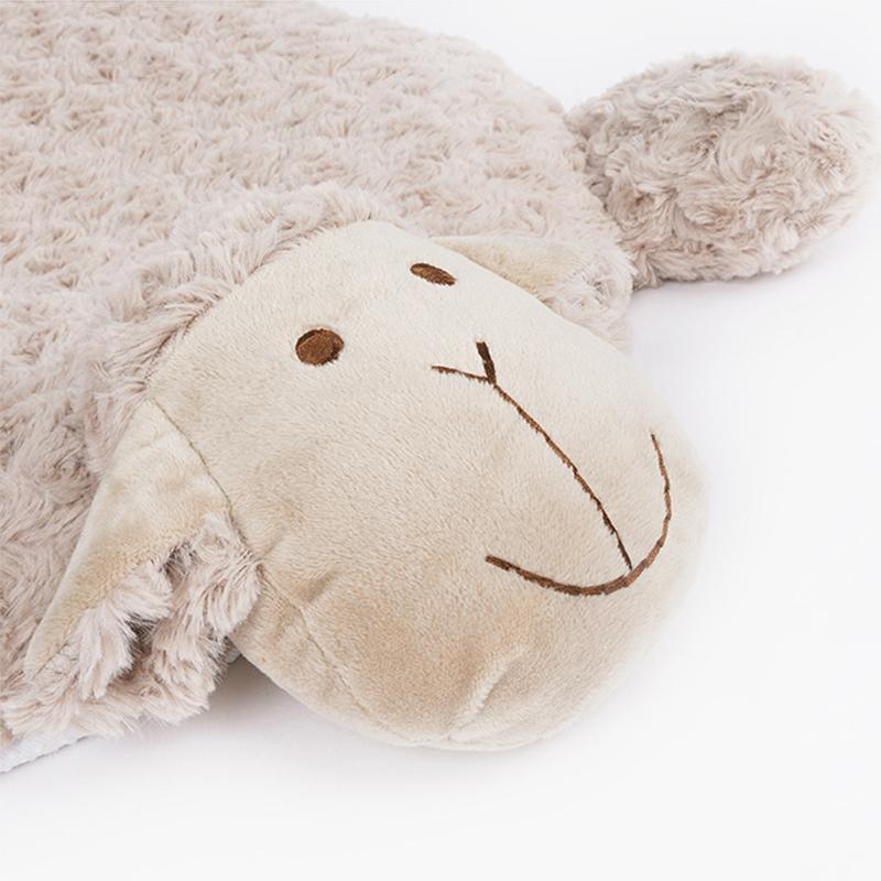 Haustier Schlafkissen Weich Elastisch Hautfreundlich Rutschfest Schaf Form Katzenbett Kissen für Welpenhund Milchtee Farbe