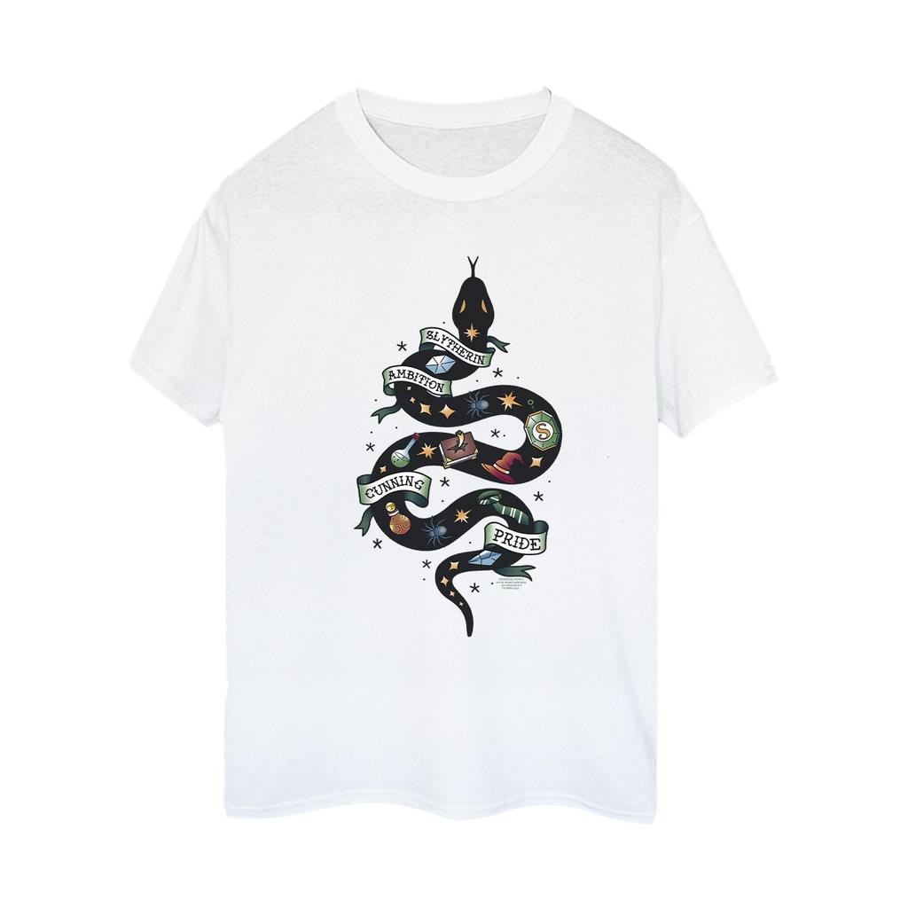 Harry Potter Womens/Ladies Slytherin Sketch Cotton Boyfriend T-Shirt