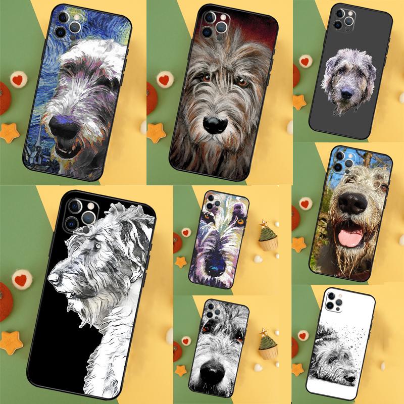 Irish Wolfhound Dog Case For iPhone 17 Pro Max 16 15 14 11 12 13 Mini Plus 16e 17 Air Bumper Cover Accessories