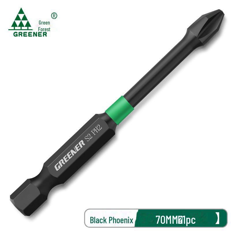 Green Forest High-Impact Magnetic Cross Hand Drill Set with German-Imported Screwdriver Bits