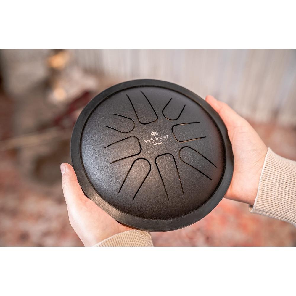 MEINL Sonic Energy Collection Small Steel Tongue Drum F Minor 7 inch Black SSTD1BK (storage bagmallet included)