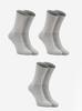 Set of 3 Pairs of Long Men's Socks Gray Urban Socks No Logo 41-46