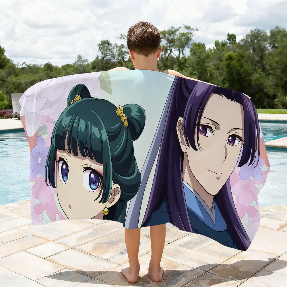 Anime the A-Apothecary D-Diaries Cute Maomao Quick Drying Beach Towels Are Suitable For Swimming Pools Camping Yoga And The Gym