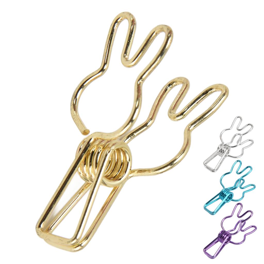 20 ks spony Víceúčelová multifunkční galvanizační spona z dutého kovu se silnou pružinou