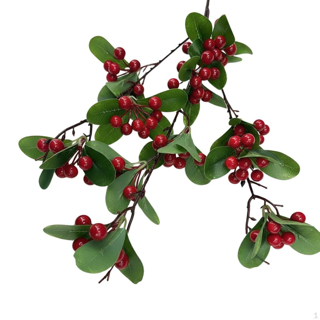 Artificial Red Berry, fortunate Fruit container Accessory, Wedding Decor, seasonal holiday