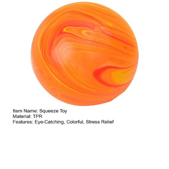 Slow Rebound Squeeze Toy Healing Stress Ball Decompressing Toy Soft TPR Sensory Ball for Adults And Children