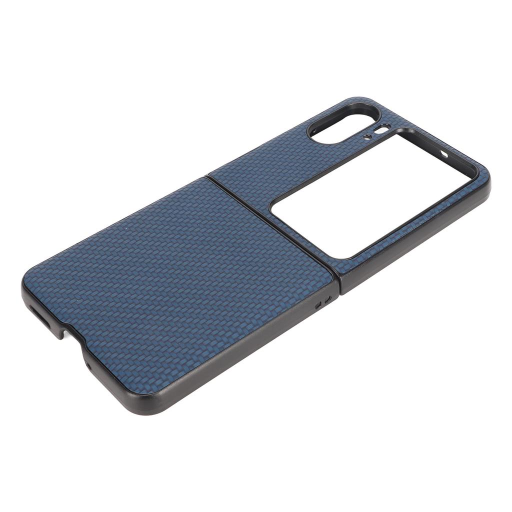 Carbon Fiber Texture Folding Phone Protective Case Mobile Phone Protection Cover for Oppo Find N2 Flip