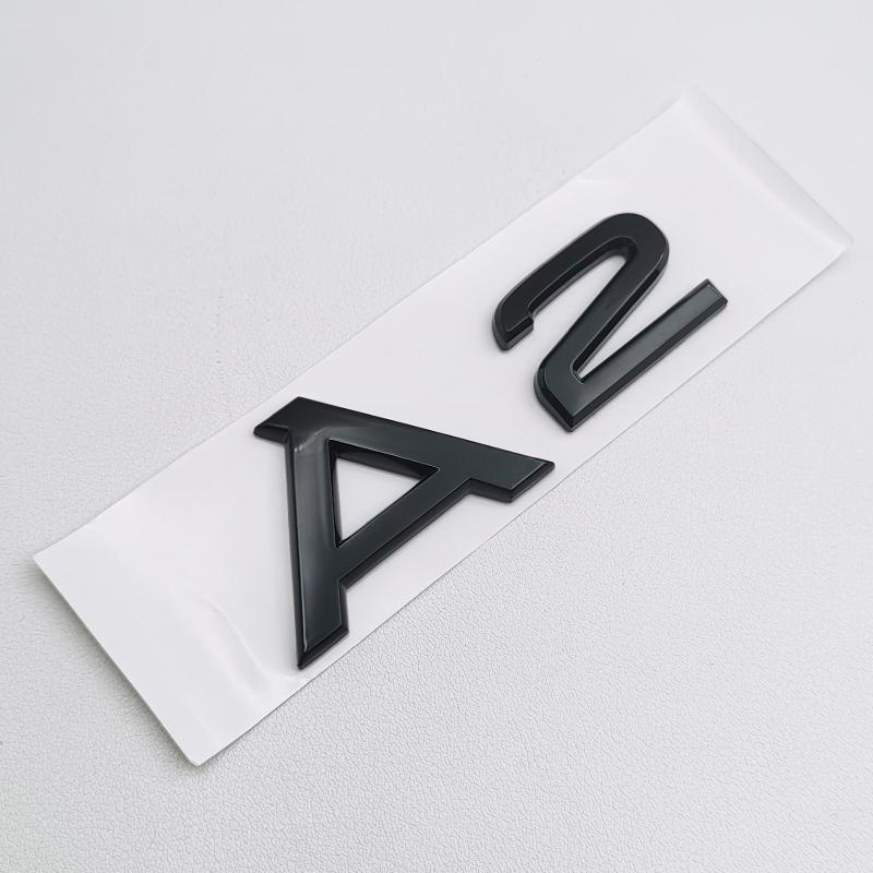 3D ABS Chrome Black Logo S Line A1 A2 A3 A4 A5 A6 A7 A8 Emblem Badge Car Decal For B Sline Sticker Decorative Accessories