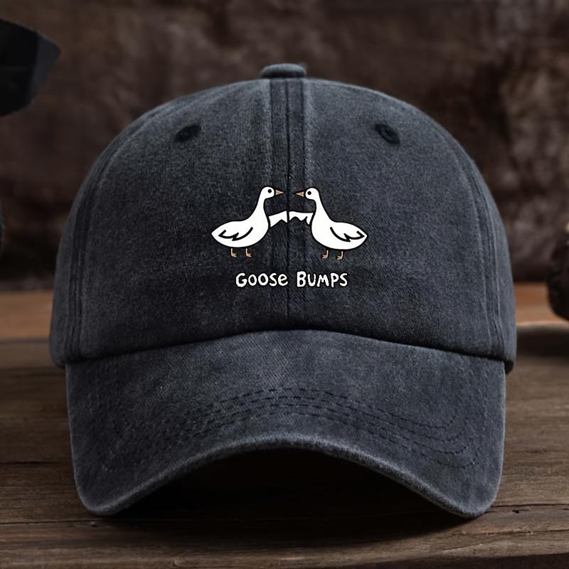 

Fashionable High Five Goose Print Baseball Cap Versatile Outdoor Leisure Fishing Hat Sun Visor Peaked Cap Travel Hat чорний