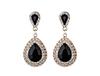 Japanese And Korean Personality Peas Transparent White Women Crystal Earrings Jewelry Lover Tears Brincos