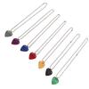 7PCS Guitar Pick Necklace Colorful Unique Design Portable Artistic Metal Guitar Pick for Musician