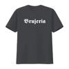 BRUJERIA T-SHIRT Nuova Grafia Gotica Disponibile in Tutte le Taglie S M L XL XXL Colori Nero Bianco vintage Lavato Casual streetwear