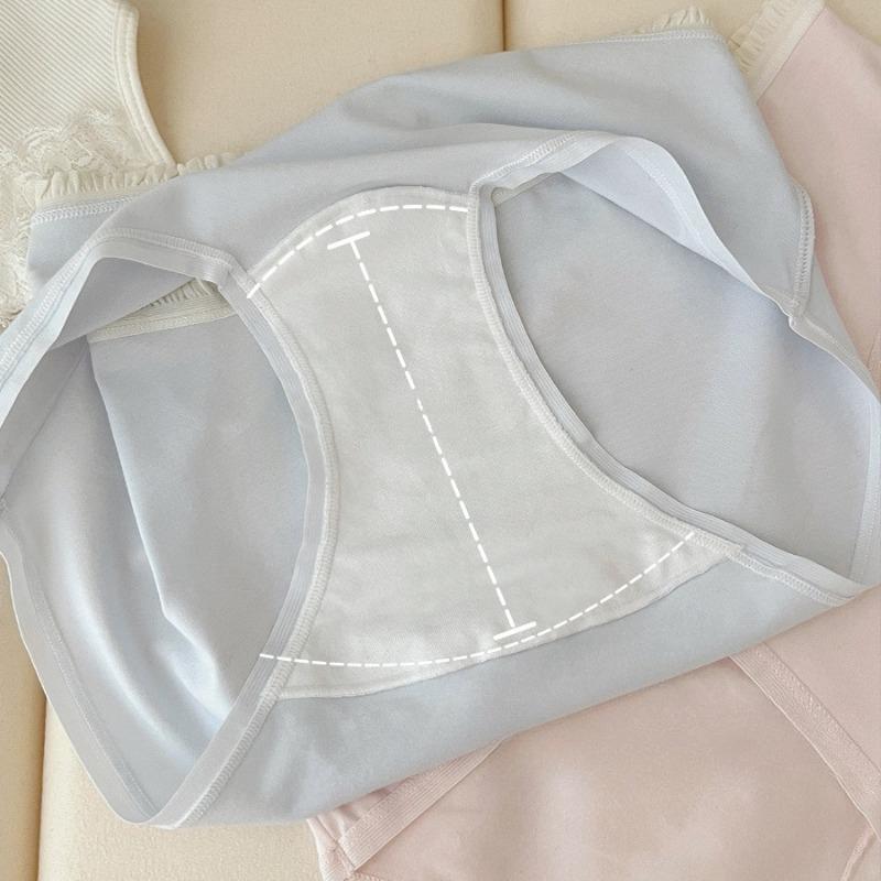 Ropa interior de algodón para bebé, antibacteriana, de clase A, pequeña, fresca, de algodón puro, sin rastro, para las cuatro estaciones, fina, de cintura media, para mujer.