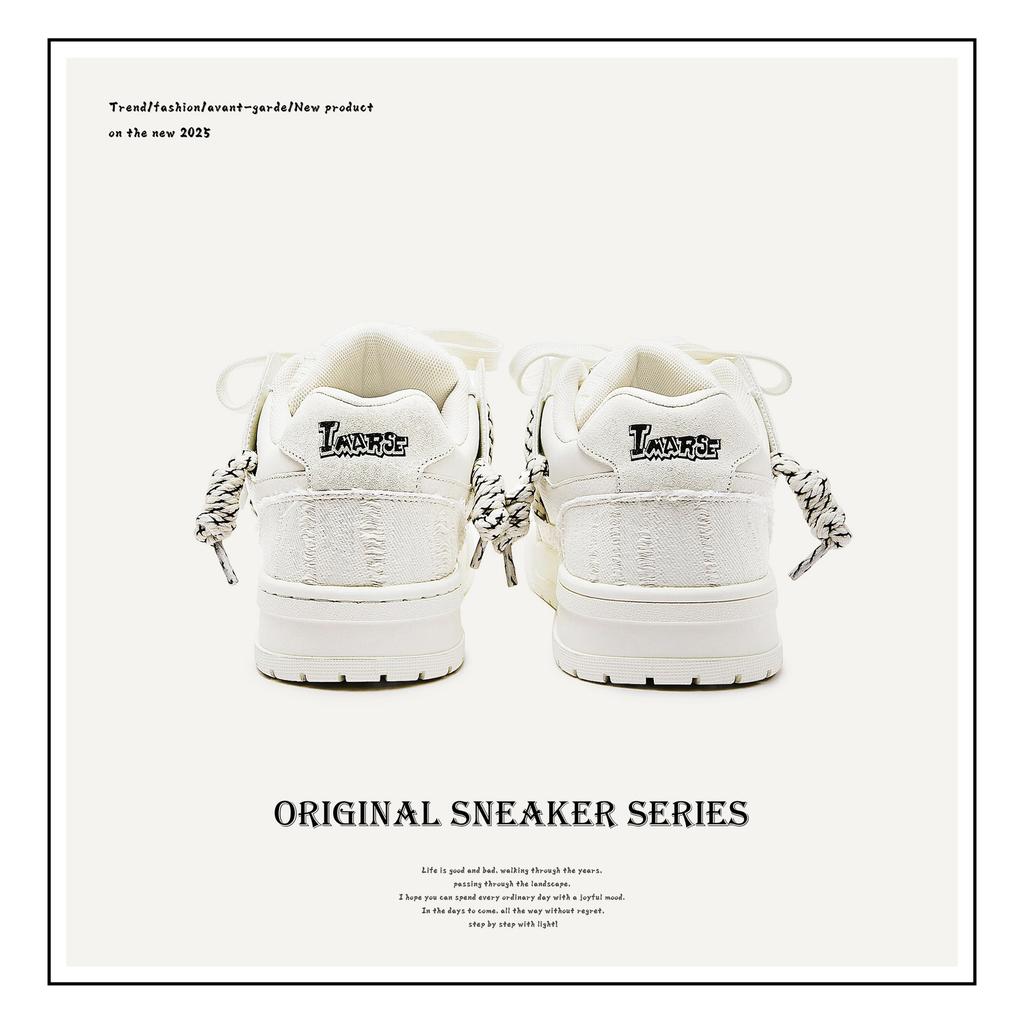 Homemade Niche Design Pair Of Shoelaces Bread Shoes Casual Versatile Men'S And Women'S Same Couple Board Shoes Men'S Shoes