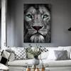Modern Animal Lion Canvas Painting Black and White Posters and Prints Wall Art Picture for Living Room Wall Decoration Cuadros