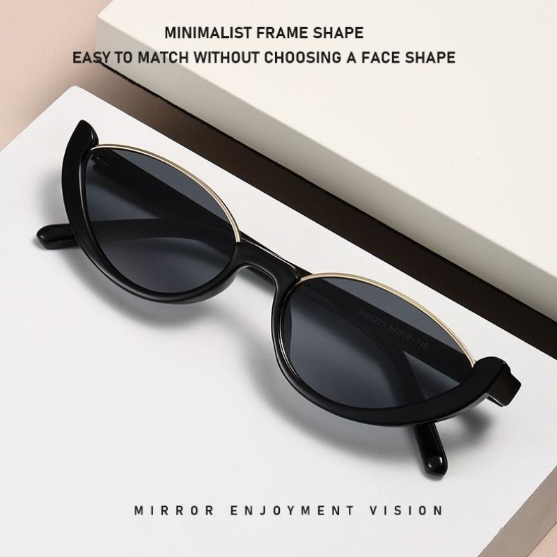 Vintage Cat Eye Sunglasses For Women Men Personalized Street Photography High-End Luxury Glasses Vintage Sunglasses