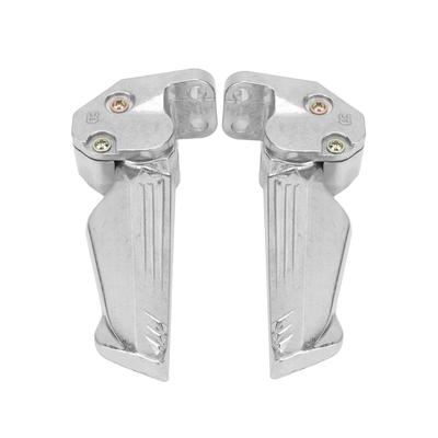 Pair of Motorcycle Foot Pegs Pedal Automatic Telescopic Aluminum Alloy Footrests Universal